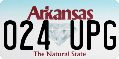 AR license plate 024UPG