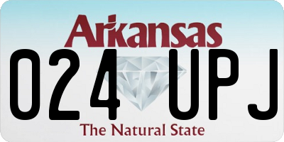 AR license plate 024UPJ