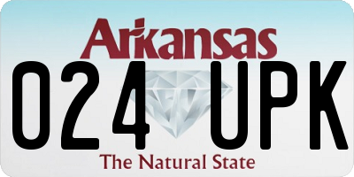 AR license plate 024UPK