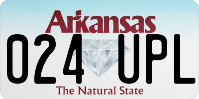 AR license plate 024UPL