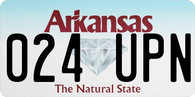 AR license plate 024UPN