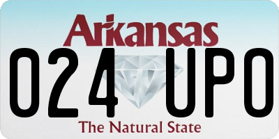 AR license plate 024UPO