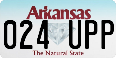 AR license plate 024UPP