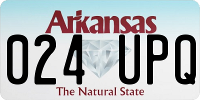AR license plate 024UPQ