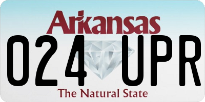 AR license plate 024UPR