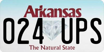 AR license plate 024UPS