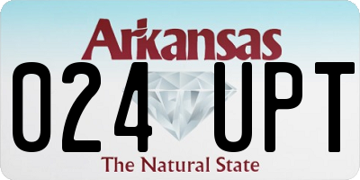 AR license plate 024UPT