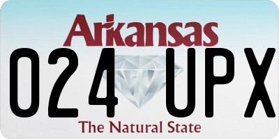 AR license plate 024UPX