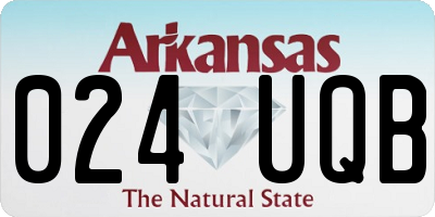 AR license plate 024UQB