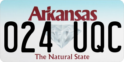 AR license plate 024UQC