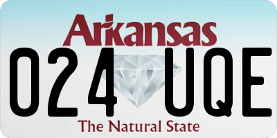 AR license plate 024UQE