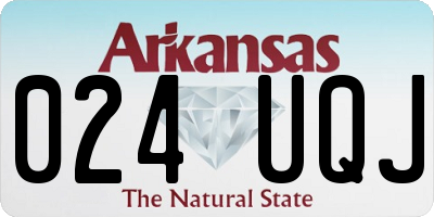AR license plate 024UQJ