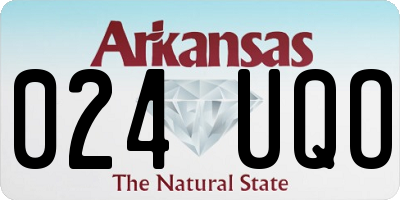 AR license plate 024UQO