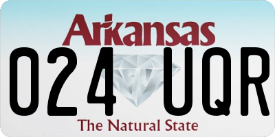 AR license plate 024UQR