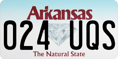 AR license plate 024UQS