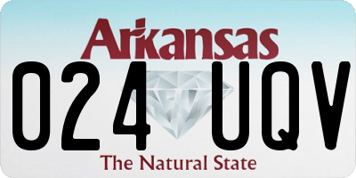 AR license plate 024UQV