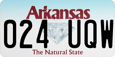 AR license plate 024UQW