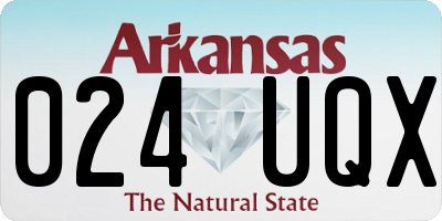 AR license plate 024UQX