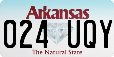 AR license plate 024UQY
