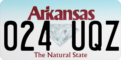 AR license plate 024UQZ