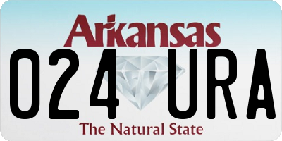 AR license plate 024URA