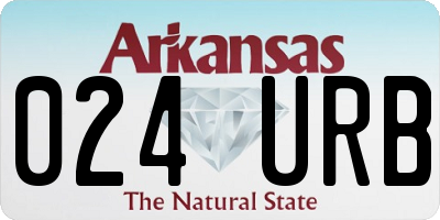 AR license plate 024URB