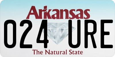 AR license plate 024URE