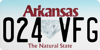 AR license plate 024VFG