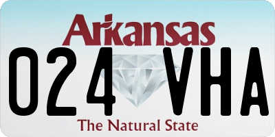 AR license plate 024VHA