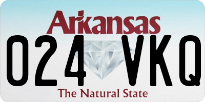AR license plate 024VKQ