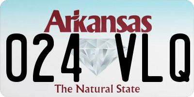 AR license plate 024VLQ