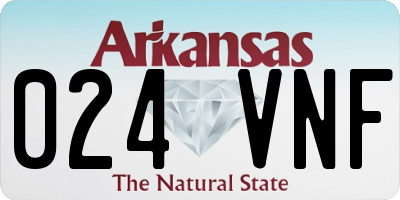 AR license plate 024VNF
