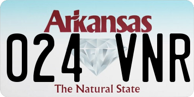 AR license plate 024VNR