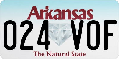 AR license plate 024VOF