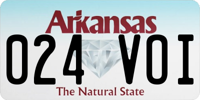 AR license plate 024VOI
