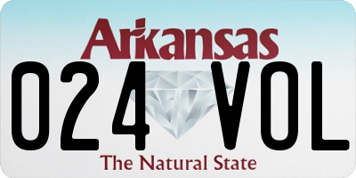 AR license plate 024VOL