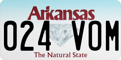 AR license plate 024VOM