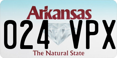 AR license plate 024VPX