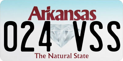 AR license plate 024VSS