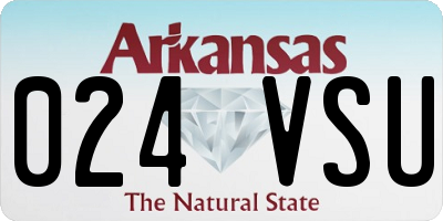 AR license plate 024VSU