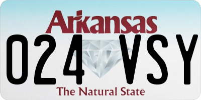 AR license plate 024VSY