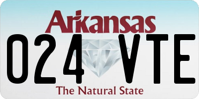 AR license plate 024VTE