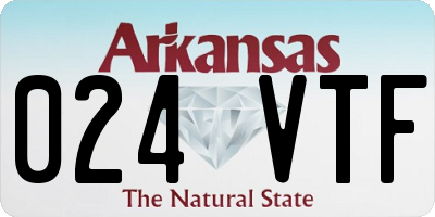 AR license plate 024VTF