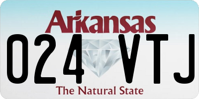 AR license plate 024VTJ