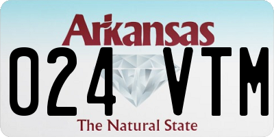 AR license plate 024VTM