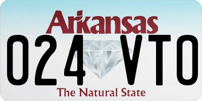 AR license plate 024VTO