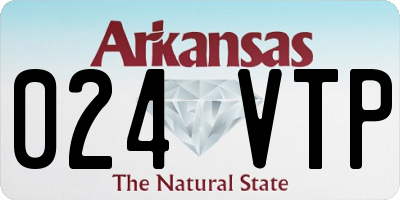 AR license plate 024VTP