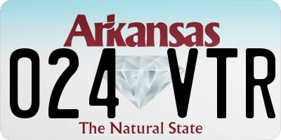 AR license plate 024VTR