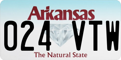 AR license plate 024VTW