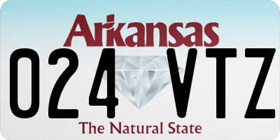 AR license plate 024VTZ